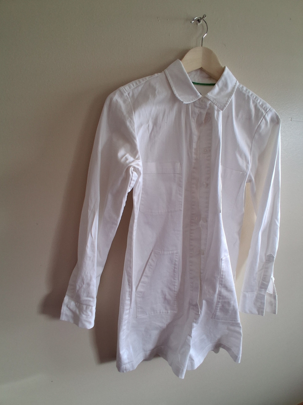 Renwick Cotton Button-Up Romper Shorts Size XS